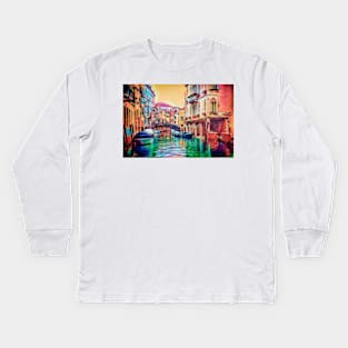 A Venetian Kaleidoscope Kids Long Sleeve T-Shirt